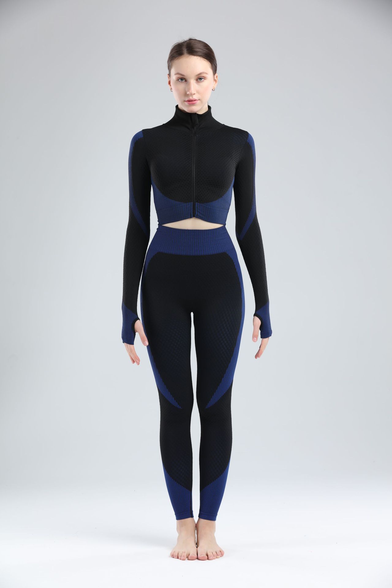 Yoga sets female sport gym suit