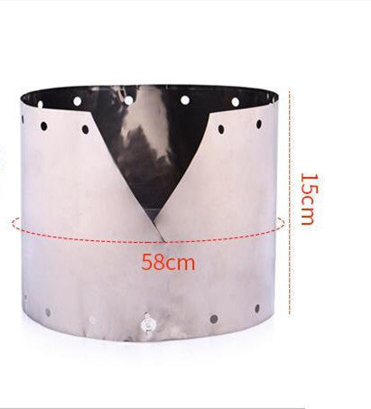 Pure Titanium Ultra-thin Camping Wind Shield Mountaineering Stove Accessories